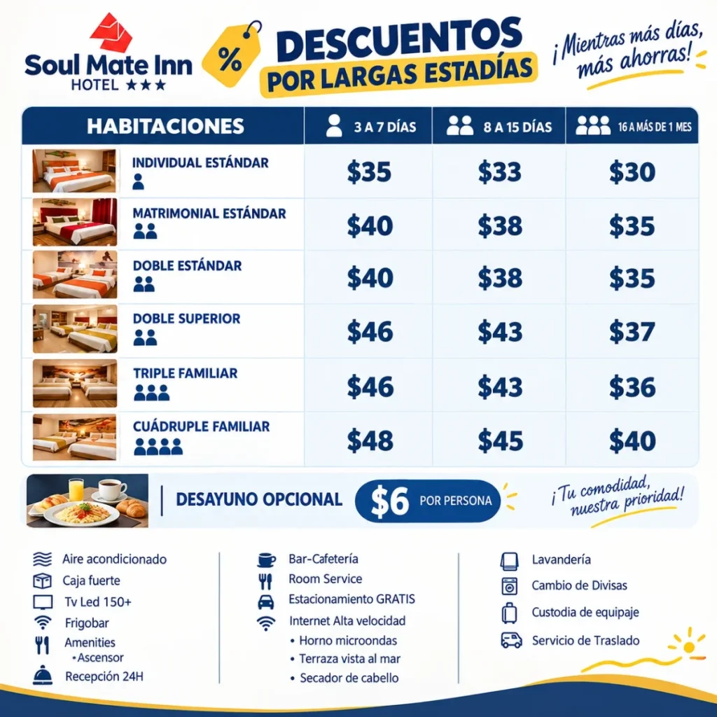 hotel soul mate inn 3 estrellas miraflores tarifas por larga estadia 2